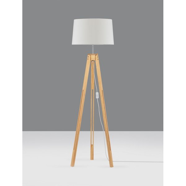 Bijela/u prirodnoj boji stojeća svjetiljka (visina 145 cm) Leroy – Nova Luce-image-3