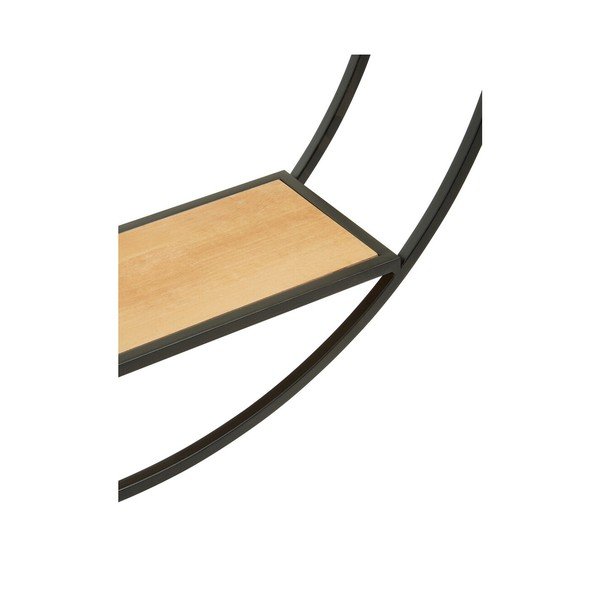 Crna/u prirodnoj boji metalna polica s više razina 61 cm Mataram – Premier Housewares-image-3
