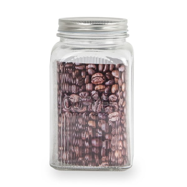 Stakleni lonac za kavu s poklopcem od nehrđajućeg čelika Sabichi, 1,2 l