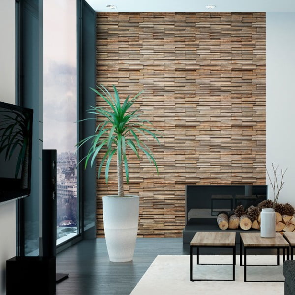Zidna naljepnica Ambiance Arcachon Wood Veneer, 40 x 40 cm