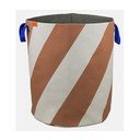 Ciglasta/krem tekstilna košara za rublje 5 l Diagonal – Mette Ditmer Denmark