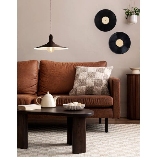 Tamno smeđa viseća svjetiljka s metalnim sjenilom ø 36 cm STOCKBURY – EGLO-image-1