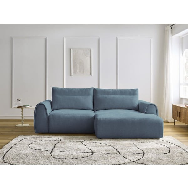 Plava kutna garnitura Aden – Bobochic Paris-image-1