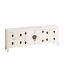 Bijela niska komoda 130x50,5 cm Oriente – Ixia