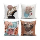Set od 4 jastučnice Minimalist Cushion Covers Cesso, 45 x 45 cm