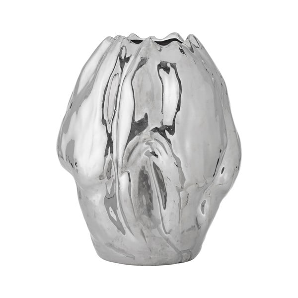 Vaza od kamenine u srebrnoj boji (visina 29 cm) Bobby – Bloomingville