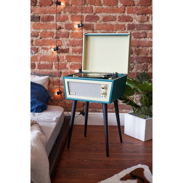 Zeleni gramofon s nogicama Crosley Sterling Green-image-1