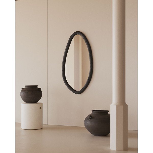 Zidno ogledalo s okvirom od masivnog drveta 60x110 cm Magrit – Kave Home-image-1