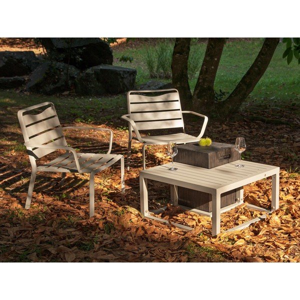 Sivi vrtni stolić Ezeis Ecotop, 35 x 35 cm-image-4