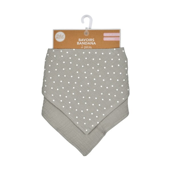 Sivi podbraci u setu 2 kom od muslina – Bébé Douceur-image-3