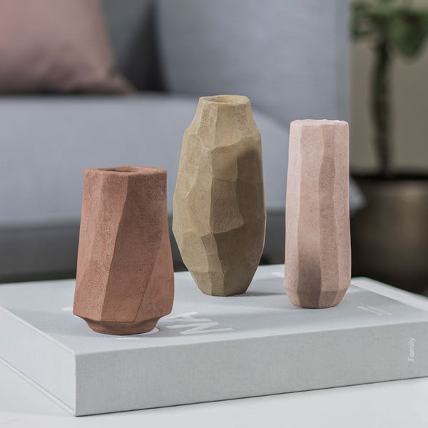 Ružičasta vaza od polyresina (visina 15,5 cm) Nuki – Mette Ditmer Denmark-image-2