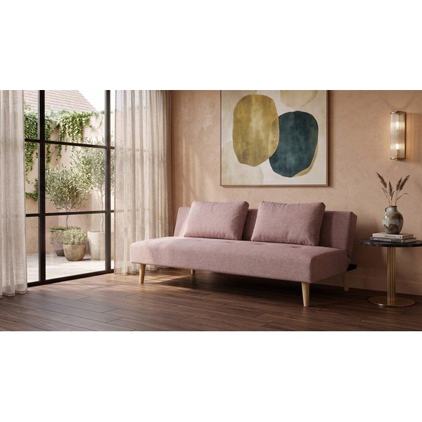 Ružičasta podesiva/sklopiva sofa 180 cm Matylda – Bonami Essentials-image-1