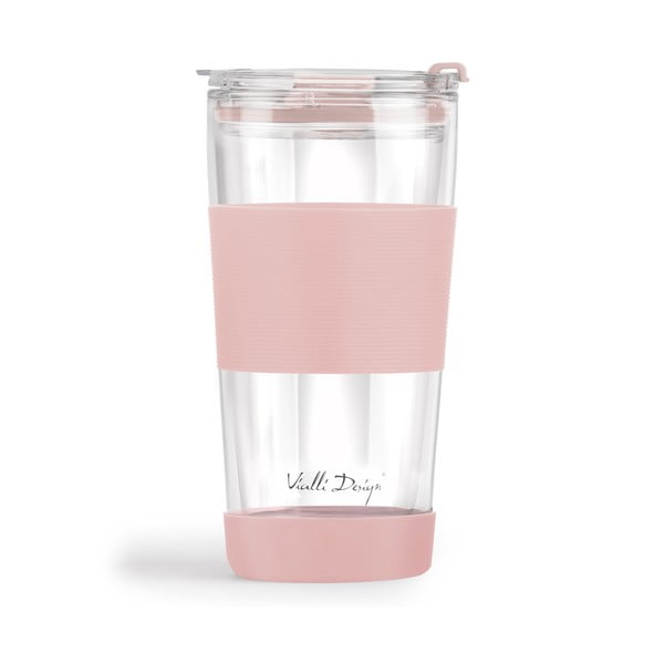 Ružičasta termo šalica 600 ml Fuori – Vialli Design
