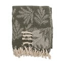 Kaki zelena deka 130x160 cm Gabriela – Bloomingville