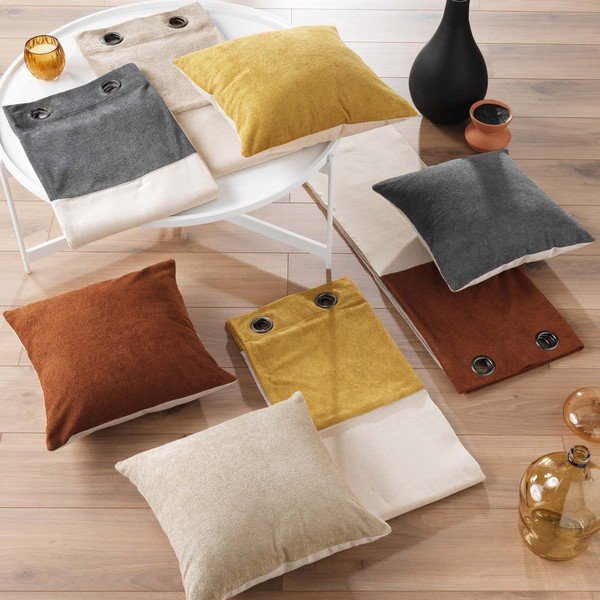 Antracitno siva/bež zavjesa 140x240 cm Tessa – douceur d'intérieur-image-3