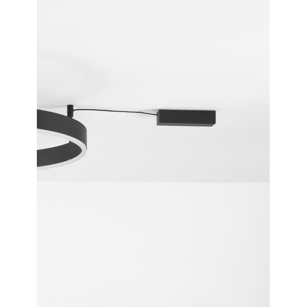 Mat crna LED stropna svjetiljka aluminijska s mogućnosti zatamnjivanja Motif – Nova Luce-image-3