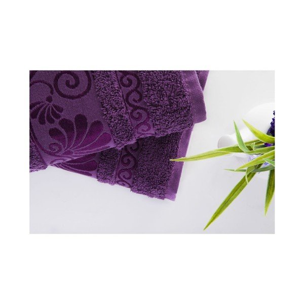 Set od 2 Carmen Purple ručnika, 50x90 cm-image-1