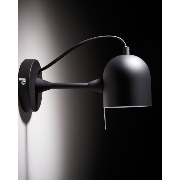 Crna zidna lampa Lucilla – Kave Home-image-1