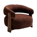 Smeđa fotelja od šenila Granite – Kave Home