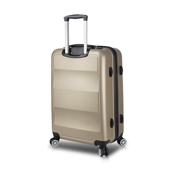 Putni kovčeg s kotačima i USB priključkom u zlatnoj boji My Valice COLORS LASSO Medium Suitcase