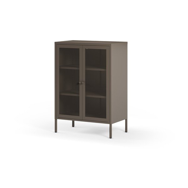 Sivi metalni ormarić 70x100x40 cm Fayna – Marckeric-image-3