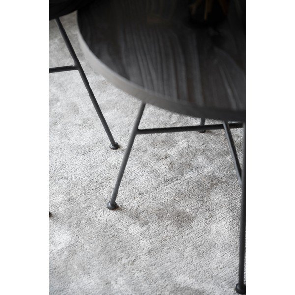 Set od 2 crna stolića s pločama od borovine Rowico Grafton-image-4