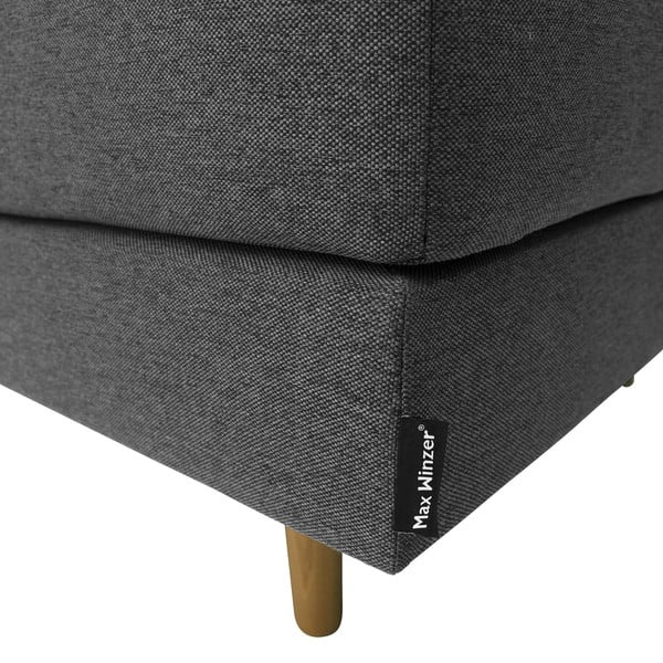 Antracit ležaljka Max Winzer Ivo, desni kut-image-1