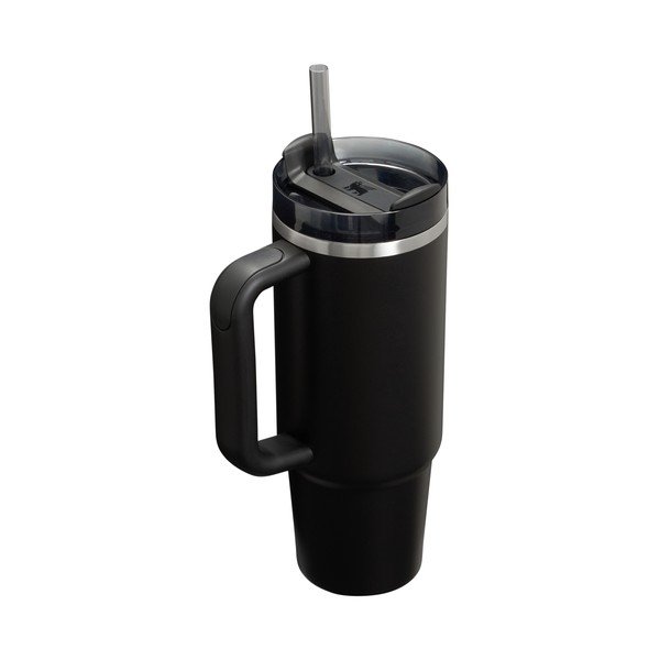 Crna termosica od nehrđajućeg čelika sa slamkom 890 ml Quencher H2.O FlowState™ Tumbler Black 2.0 – Stanley-image-2
