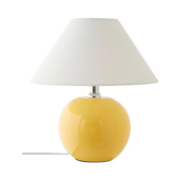 Žuta /krem stolna lampa keramička (visina 29 cm) Karamell – Jotex