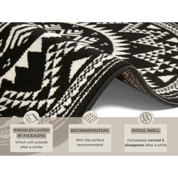 Crni tepih Hanse Home Celebration Valencia, ⌀ 140 cm-image-4