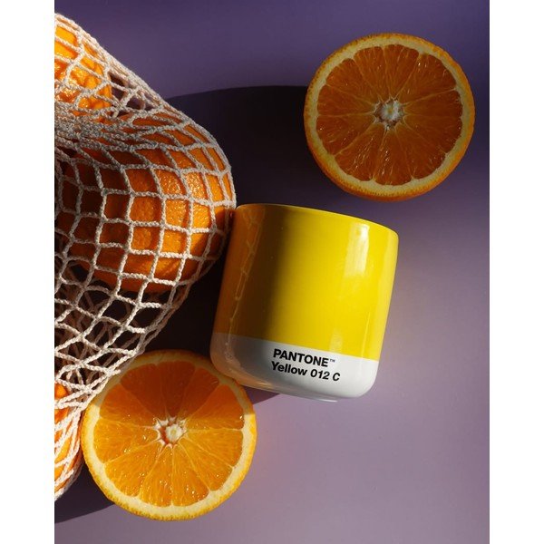 Žuta  keramička šalica 175 ml Cortado Yellow 012 – Pantone-image-1