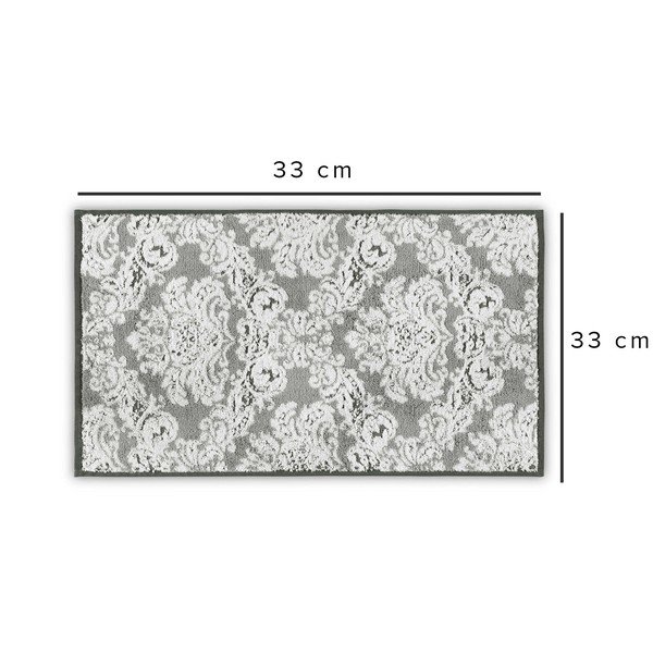 Sivi pamučni ručnik 33x33 cm Damask – Foutastic-image-2