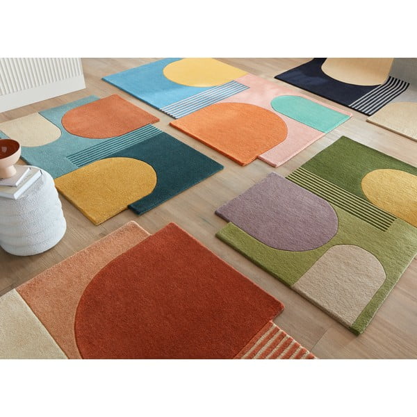 Ručno rađen vunen tepih 200x290 cm Lozenge – Flair Rugs-image-2