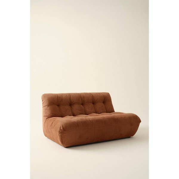 Smeđa sofa od samta 145 cm Kelso – Jotex-image-1