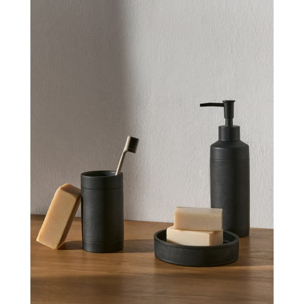 Crna posuda za sapun od polyresina Sisel – Kave Home-image-1
