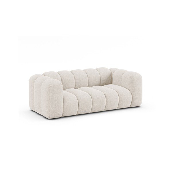 Krem sofa od šenila 200 cm Lupine – Micadoni -image-1
