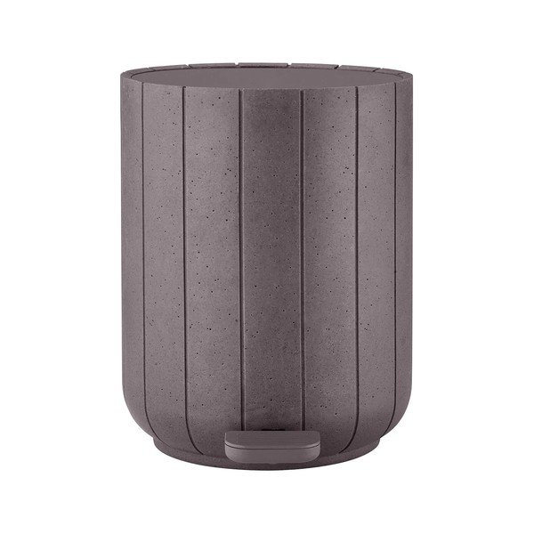 Tamno siva kanta za smeće s pedalom od polyresina 3 l Kua – Blomus