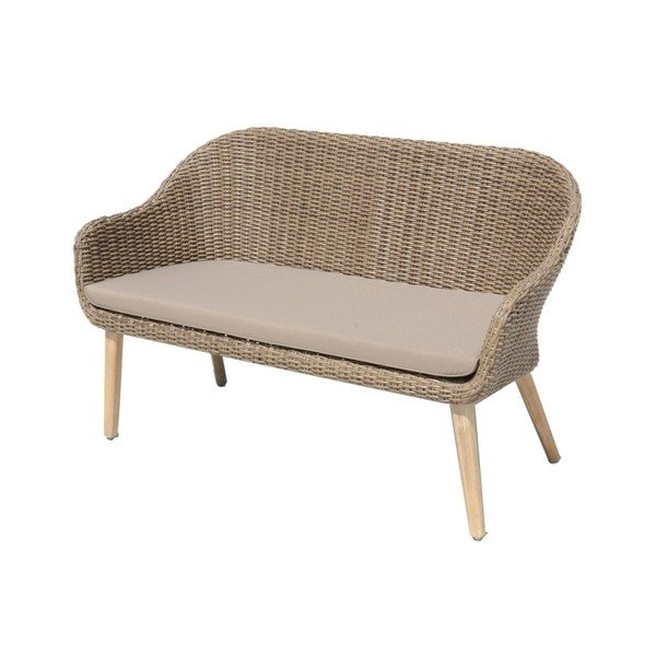 Smeđa vrtna fotelja od masivnog drveta Pueblo – Garden Pleasure-image-1