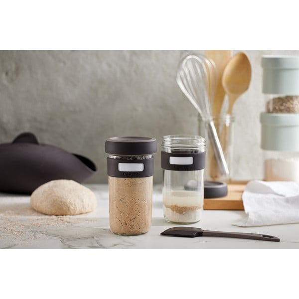 Set za pripremu tijesta s kvascem s lopaticom 2 kom 700 ml – Lékué-image-1