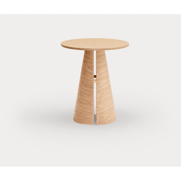 Okrugao blagovaonski stol u dekoru hrasta u prirodnoj boji ø 65 cm Cep – Teulat-image-4