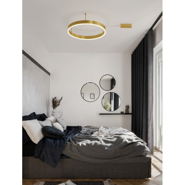 Mjedena LED stropna svjetiljka aluminijska s mogućnosti zatamnjivanja Motif – Nova Luce-image-1