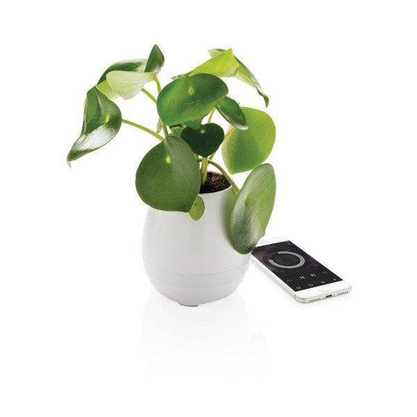 Bijela saksija s ugrađenim XD Design Flower zvučnikom-image-1