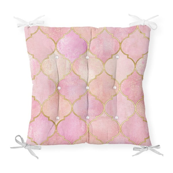 Jastuk za stolicu s udjelom pamuka Minimalist Cushion Covers Pinky Oriental, 40 x 40 cm