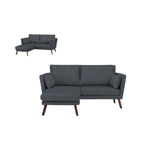 Sivi trosjed Mazzini Sofas Elena, sa ležaljkom na lijevom uglu-image-4