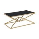 Konferencijski stol s crnom staklenom pločom Mauro Ferretti Piramida, 110 x 60 cm
