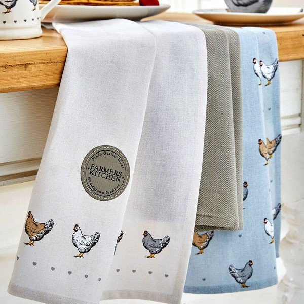 Kuhinjske krpe, držač za lonce i poklopac za čajnik u setu 5 kom Farmers Kitchen – Cooksmart ®-image-3