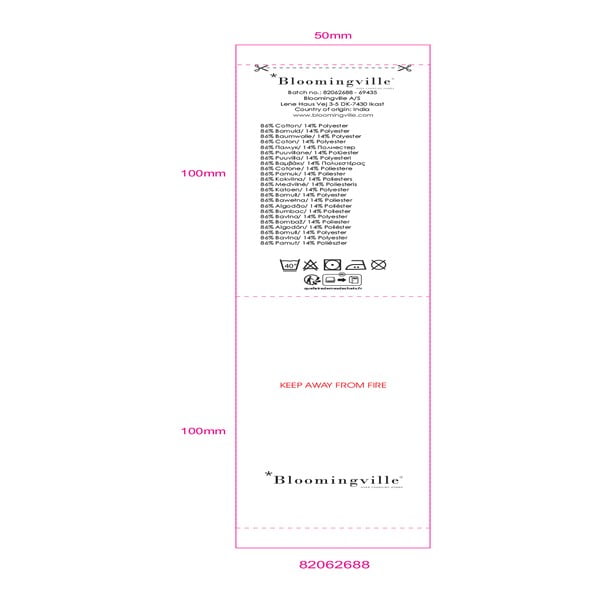 Plava deka 130x160 cm Nevine – Bloomingville-image-4