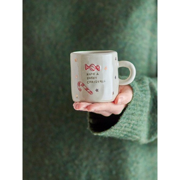 Krem šalice u setu 4 kom s božićnim motivom glinene 260 ml Christy – Bloomingville-image-3