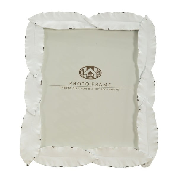 Bijeli okvir za fotografije Mauro Ferretti Leaf, na fotografu 20 x 25 cm