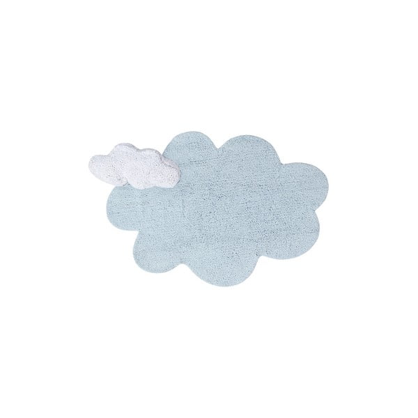 Svijetlo plavi periv/ručno rađen pamučan dječji tepih 110x170 cm Puffy Dream – Lorena Canals